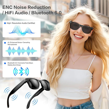 800W AI Smart Camera Glasses with Translation Recording Calls
